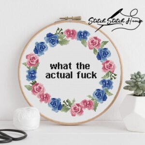 What The Actual Fuck Easy Counted Cross Stitch Chart