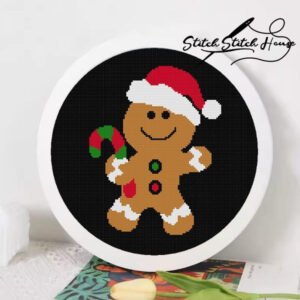Lovely Gingerbread Cross Stitch Pattern - Christmas DIY Digital PDF Download
