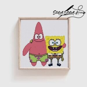 SpongeBob and Patrick Best Friends Cross Stitch Pattern - PDF Download