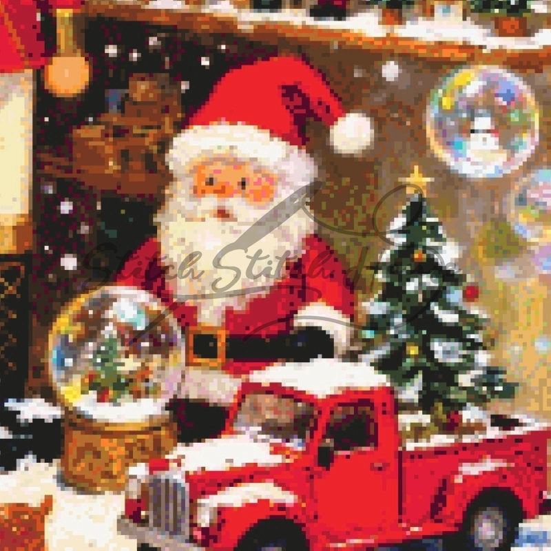 Nutcracker Toy Shop Window Cross Stitch Pattern - Image 2